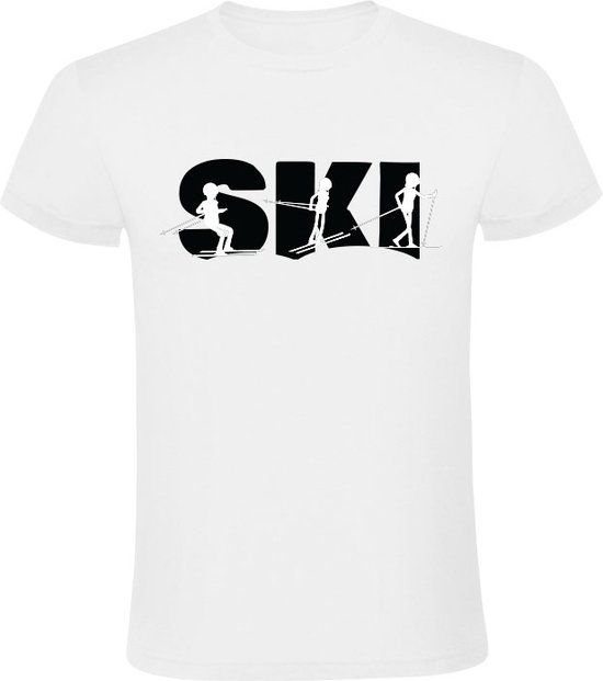 Sol's Ski T-shirt Heren - Wit - Katoen - Maat 4XL