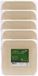Humbert Assiettes à gâteaux - assiettes à pâtisserie - en carton moulé - 50x - beige - carré - Dia 14 cm
