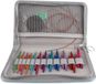 Dailygoods Jeu de aiguilles circulaires interchangeables 3-8 mm Couleurs assorties