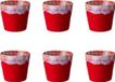 Costa Nova Grespresso Tasses à expresso - Rouge - Grès - 6 pièces