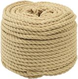 vidaXL Boottouw 8 mm 100 m Naturel