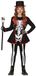 FIESTAS GUIRCA Elegant skeletkostuum voor meisjes, skelet, Halloween-kostuum, meisjes, leeftijd 7-9 jaar