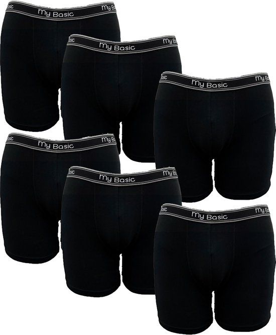My Basic by After Eden After Eden My Basic Heren boxershort 6-pack - Zwart - Maat XL