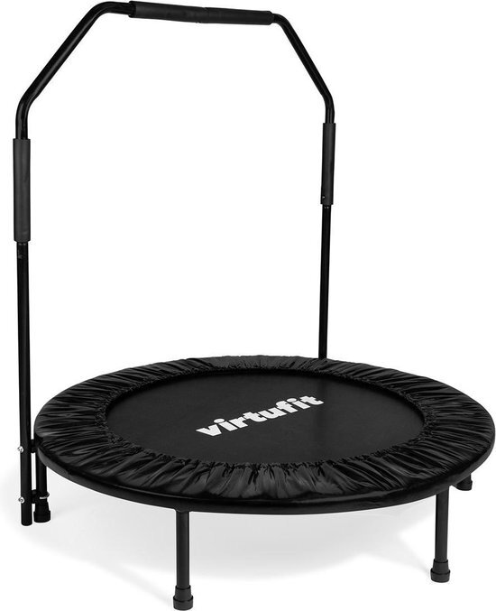 Virtufit Opvouwbare Fitness Trampoline met Handvat - Zwart - 100 cm