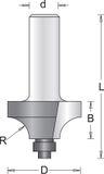Hikoki Accessoires KOKI Benelux B.V. 6 Mm Afrondfrees Met Onderlager 19.1X49X3.2