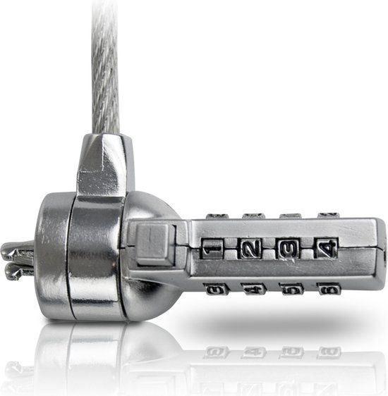 Sweex PA203 Notebook Combinatie Lock - Zilver