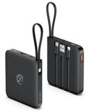 externe VRURC Power Bank Powerbank 10000 mAh met USB-C-kabel, snel opladen 22,5 W