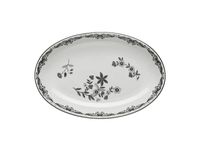 Rörstrand Ostindia Svart plat ovale 22x33 cm Noir