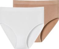 Schiesser Slip Retro Classic Seamless Vrouwen Weiss, Maple Effen 2 stuk(s)