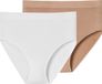 Schiesser Slip Retro Classic Seamless Vrouwen Weiss, Maple Effen 2 stuk(s)