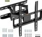 VonHaus Wandhouder - Draaibare kantelbare tv - Beugel voor 23-55 inch platte & gebogen tv of monitor tot 45 kg - Max. VESA 400 x 400 mm
