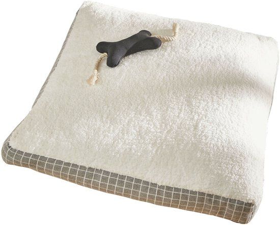 LOBERON Matras voor huisdieren Lalumos wit/grijs