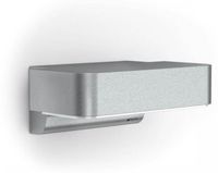 Steinel Sensor-LED-Außenleuchte L 800 SC silber 087555 LED-lampe d'extérieur avec détecteur de mouvement (mural) LED intégré 7,5 W LED Argent