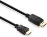 HDSupply PureLink X-DC055-015 video kabel adapter 1,5 m DisplayPort HDMI Zwart