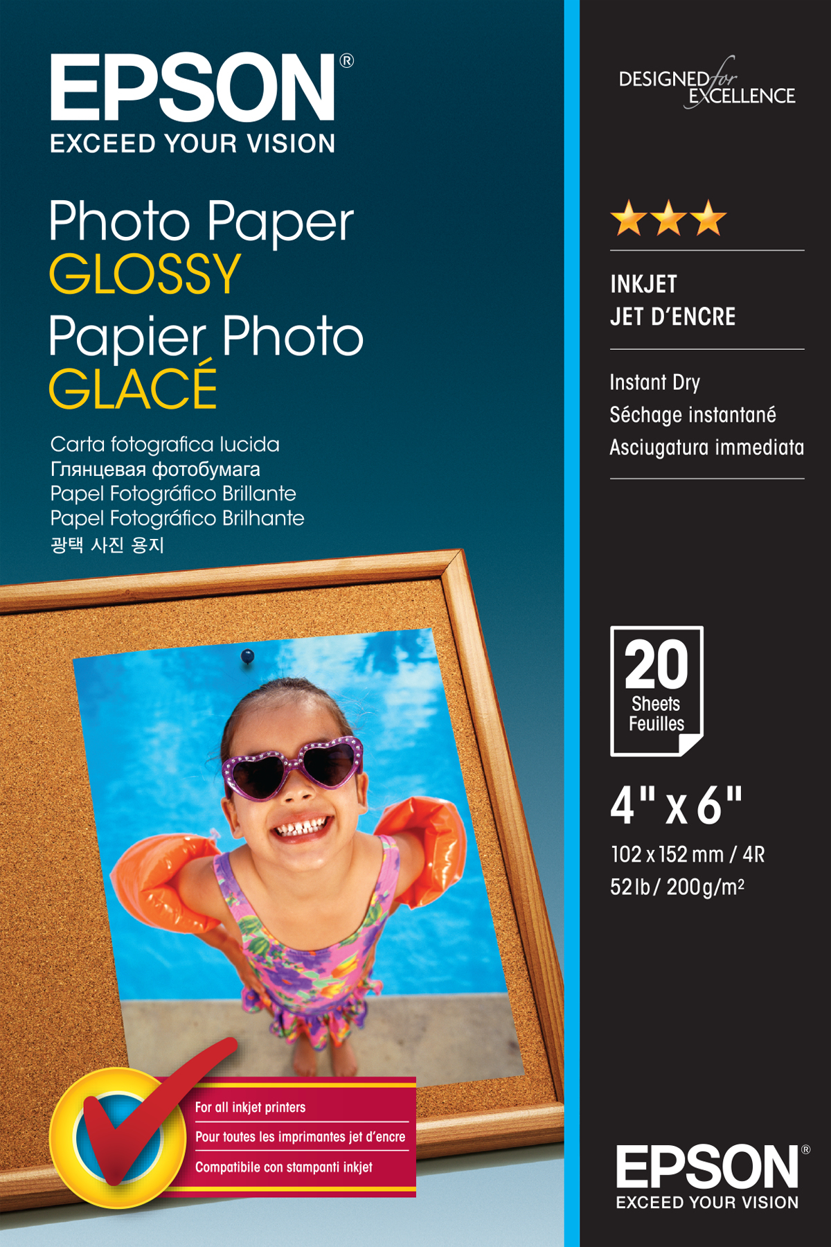 Epson   Photo Paper Glossy - 10x15cm - 20 Vellen