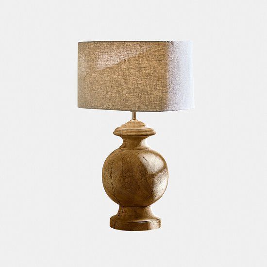 Loberon Tafellamp Everholt beige/bruin