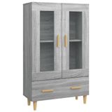 VidaXL Hoge kast, grijs Sonoma, 70x31x115 cm, houtvezel