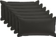 vidaXL - Taie d'oreiller - 6 pièces - BOIS - Noir - 40 x 80 cm - Polyester