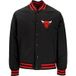 new-era Nba Blouson Bomber Homme Nba Script Bomber Chibul Noir/Porte Avant Rouge