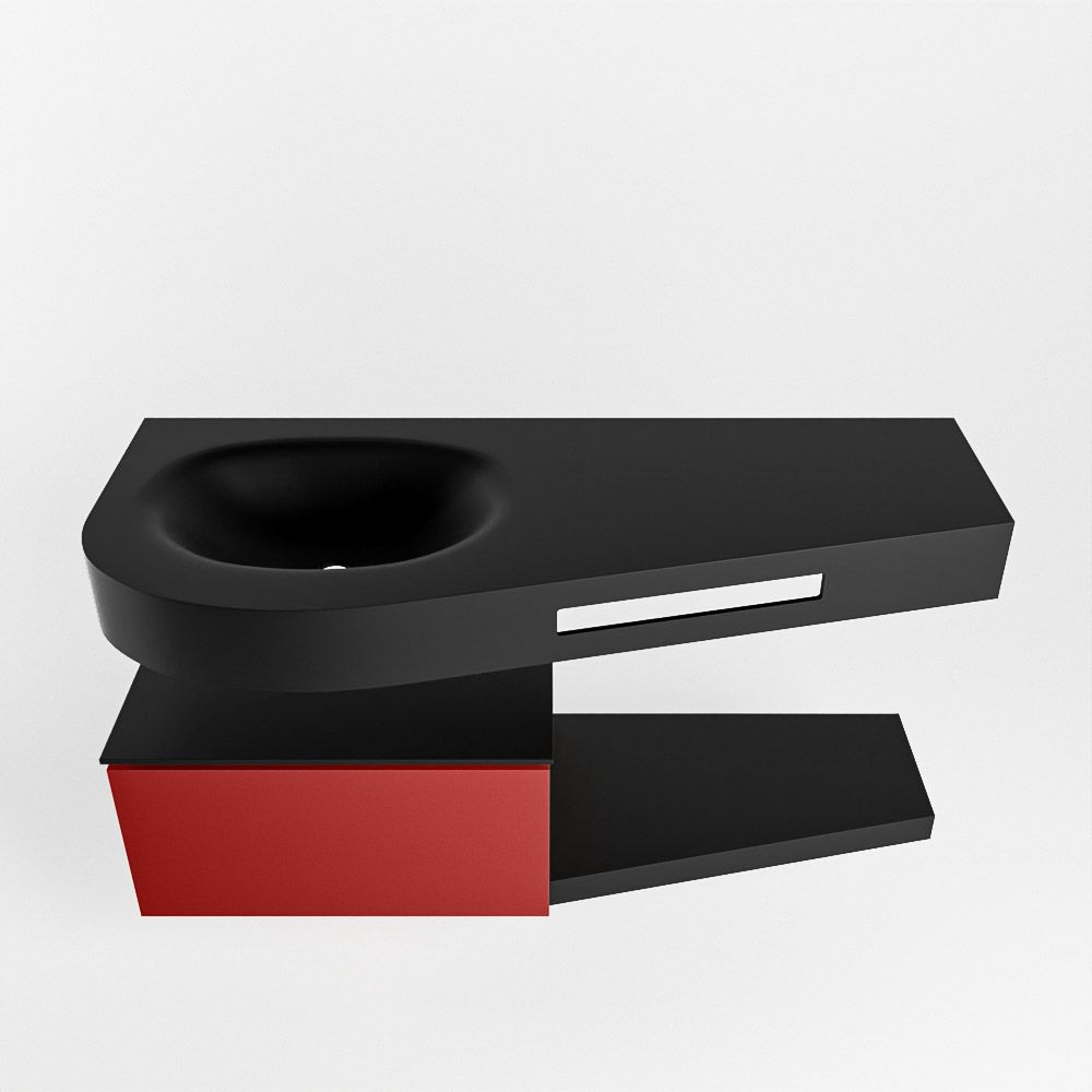 Mondiaz Riva Dulcet badkamermeubel links 120cm Urban & Fire