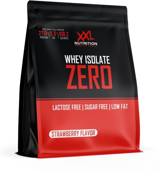 Whey XXL Nutrition Whey Isolate Zero - Aardbei - Eiwitpoeder - 450 g