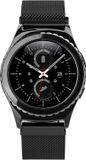 By Qubix - Milanese Smartwatch Bandje - Geschikt voor Samsung Gear S2 - Zwart