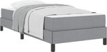 vidaXL Boxspring bed Lichtgrijs 100 x 200 cm Stof