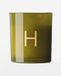 HEMA Bougie en verre Ø8x9cm Lettre H (vert)