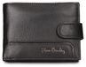Pierre Cardin Portefeuille homme cuir véritable noir avec bouton-pression Noir B UNICA 12.5x9x2 cm 8806A-139-NERO