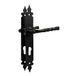 Amig - Handgreepset Mod. 106PB - 270 x 36 mm - Zamak handgreep met stalen plaat - Zwarte afwerking