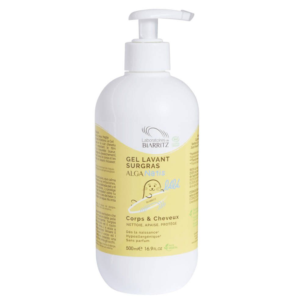 Laboratoires de Biarritz Alga Natis - Biologische Ultra-Rijke Reinigingsgel 500ml