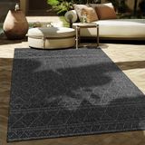 Paco Home Vloerkleed 80x150 cm Antraciet