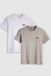 Levi's T-shirt graphique - Lot de 2 - Hommes - L - Neutre / Blanc / Gris moyen chiné