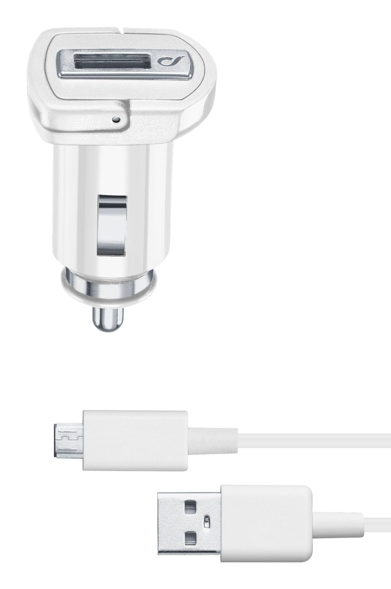 Cellularline CBRSMKIT10WMUSBW - Auto Oplader - Universeel - Wit - Micro-USB