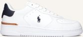 Polo Ralph Lauren Masters Court Low Top Sneakers - Leer - Heren - Wit - Maat 41