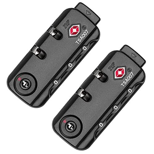 Lizipai TSA007 Hangslot Bagage Reisslot - Zwart - 2 Pack