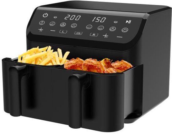 Winning Star St-9692 - Dubbele Airfryer - 9 Liter (2x 4.5l) - 2000w