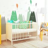 Ambiance Sticker Stickers voor kinderen, Scandinavische bergen, Lelika, 90 x 135 cm