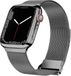 By Qubix Qubix Milanese Band - Space Grey - Geschikt voor Apple Watch 44mm/45mm/46mm/49mm