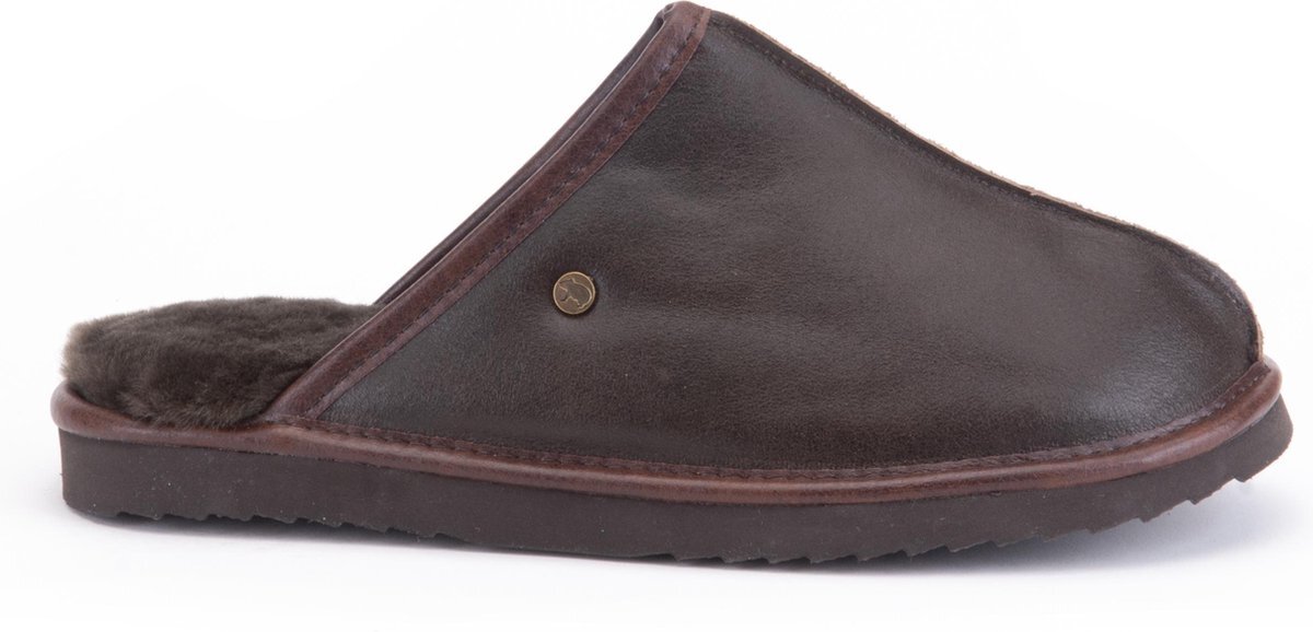 Warmbat Barron Suede Heren Pantoffels - Brown - Maat 41