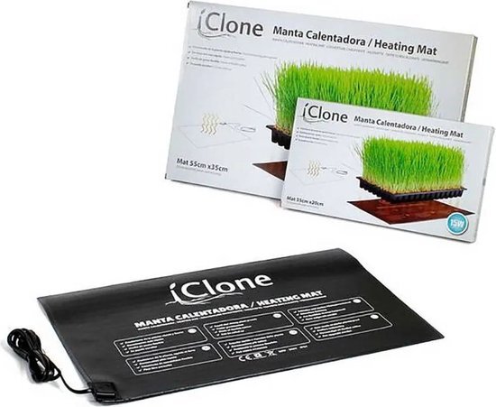 Iclone Elektrische deken voor planten of terraria, 55 cm x 35 cm (30 W) (wortels van stekken en kieming van zaden), snelle en sterke groei.