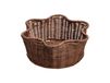 Pick a Poppy Panier rond en rotin marron foncé, 23 cm