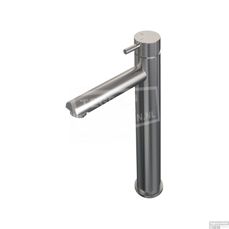 Brauer Wastafelmengkraan Opbouw Verhoogd Eenhendel HD5 PVD-Coating Geborsteld Nikkel