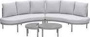 Garden Impressions Solita lounge sofa set sand - rope grey sand