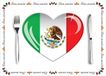 Bellatio Decorations Mexicaans design placemat - 10 stuks - 42 x 30 cm