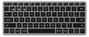 Slim X1 Clavier sans fil Bluetooth - Rétroéclairé - Gris - Pour trois appareils