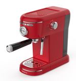 Melchioni Aromatica Plus - 3-in-1 koffiezetapparaat, compatibel met Nespresso-capsules en gemalen koffie, druk 15 bar, 1100 W, tank 1,2 l, geïntegreerde melkopschuimer, rood