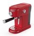 Melchioni Aromatica Plus - 3-in-1 koffiezetapparaat, compatibel met Nespresso-capsules en gemalen koffie, druk 15 bar, 1100 W, tank 1,2 l, geïntegreerde melkopschuimer, rood