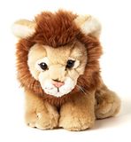 Uni-Toys Leeuw zittend - 19 cm (hoogte) - Wild pluche - knuffeldier