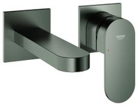 GROHE 2-gats wastafelkraan Plus 29303_4, wandmontage, afbouwdeel voor 23200002, hartafstand 110mm, voorsprong 147mm, hard graphite geborsteld, 29303AL4